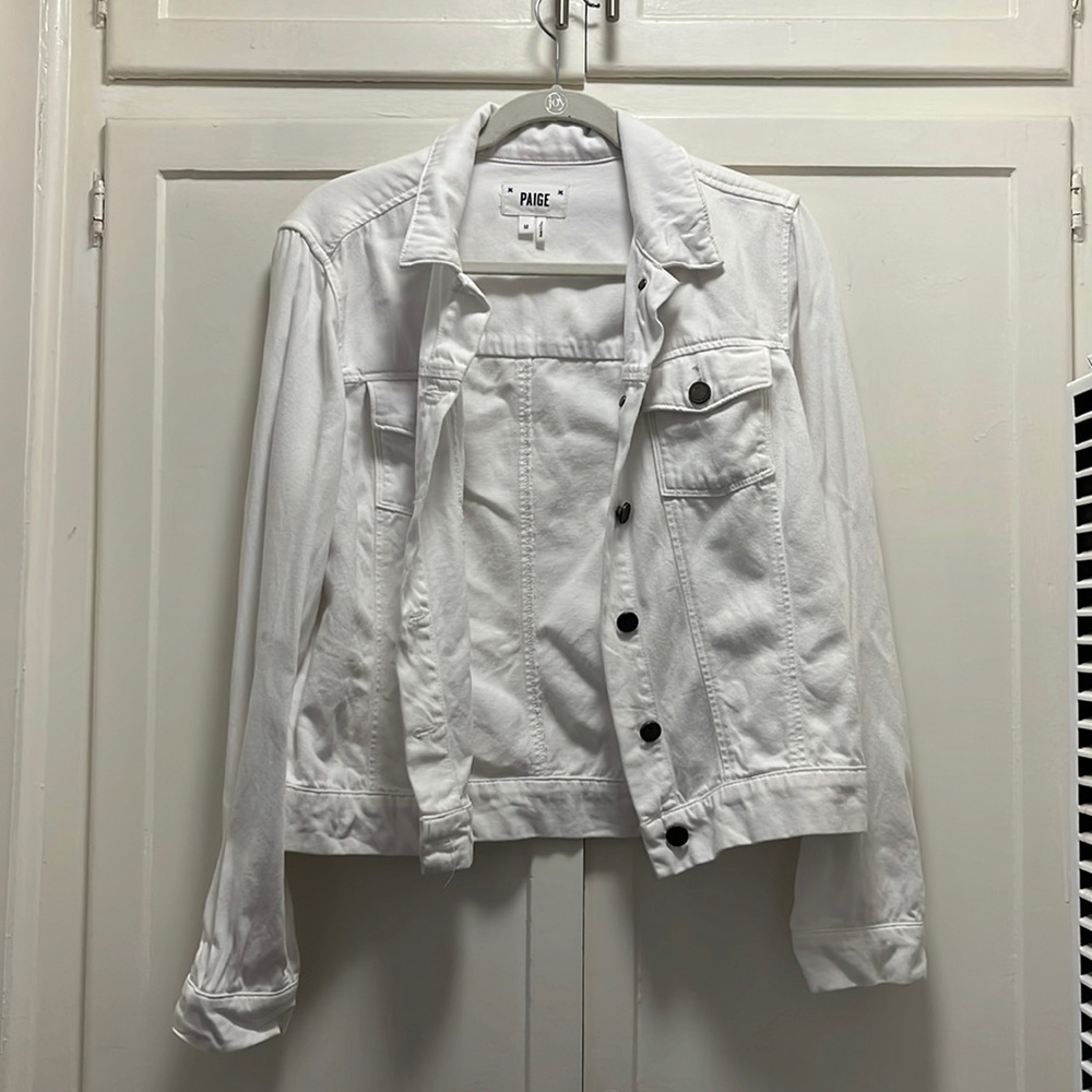 White denim jacket